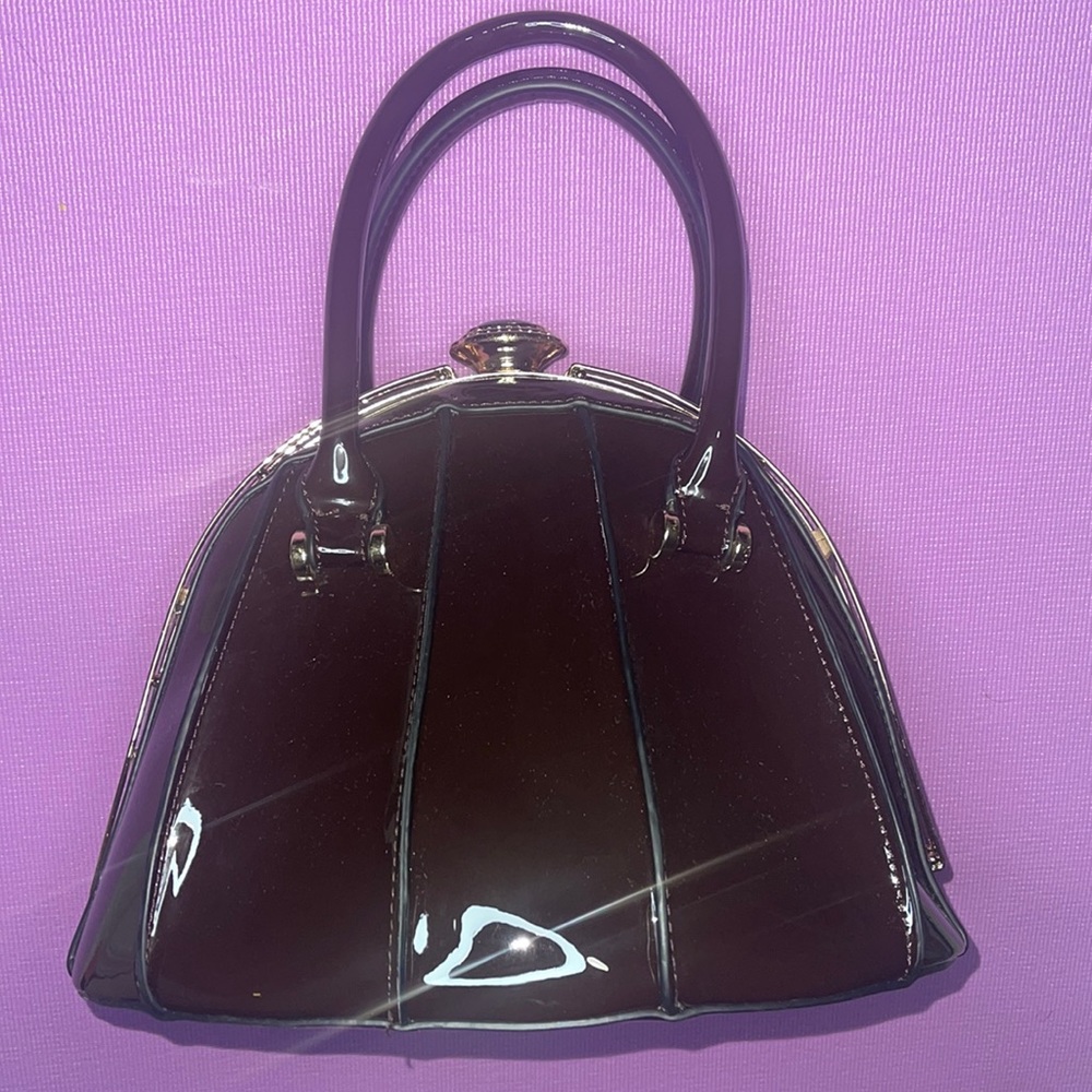 Chocolate cheetah print handbag